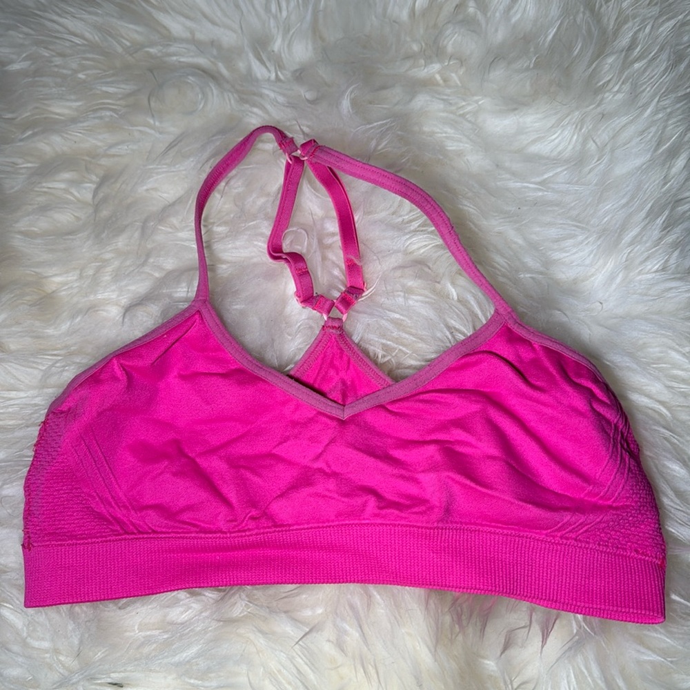 Stretchy Pink Sport Bralette